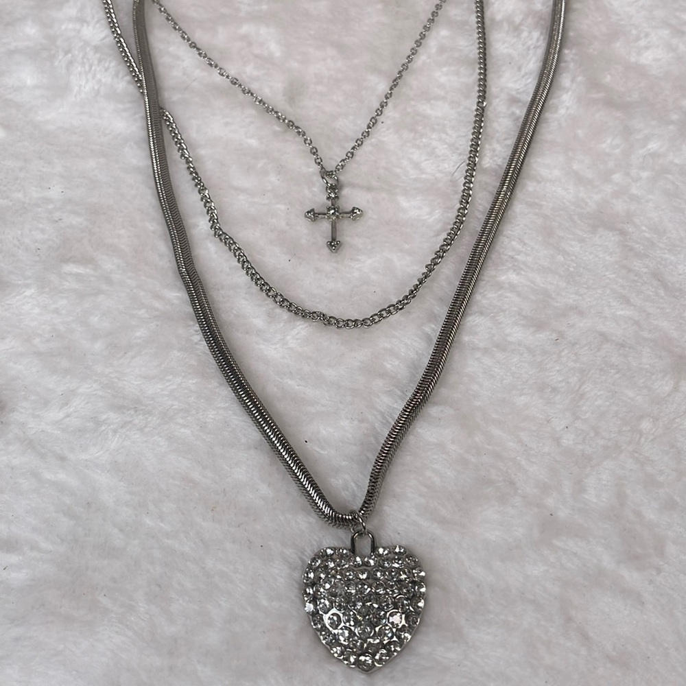 3 In 1 Silver Necklace